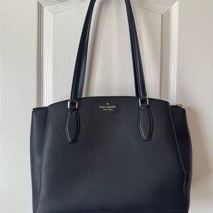 Kate Spade Black Textured Tote